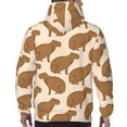 thumbnail image 5 of Hoodies for Men - Brown Capybara Long Sleeve Comfrt Men'S Fashion Hoodies & Sweatshirts, Sweatshirts for Men Hoodies Pullover Clothing Clothes with Pouch, 5 of 7