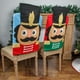 thumbnail image 5 of 2 unids Inicio Restaurante Cubiertas Cubiertas de silla de cascanueces temáticas de Navidad, 5 of 5