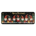 thumbnail image 1 of 2 Piece Christmas Plaid Kitchen Rug Sets Merry Xmas Tree Branches Kitchen Floor Mat Absobent Kitchen Floor Matfor Bathroom Room (47x17+30x17 Inches), 1 of 1