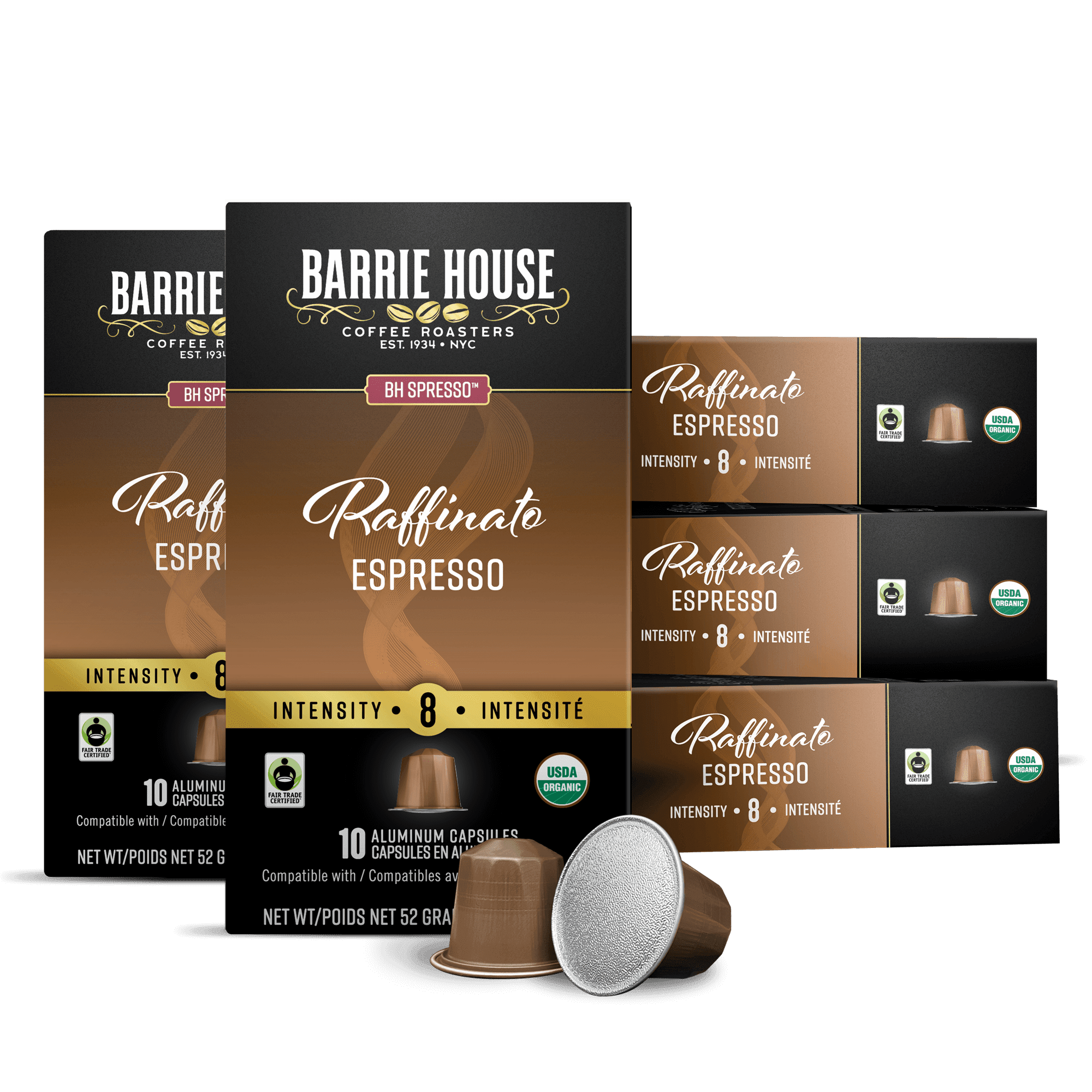 Barrie House Raffinato Espresso Capsules, OriginalLine Nespresso