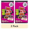 (2 pack) Hershey Assorted Flavored Halloween Candy, Bulk Bag 39.43 oz, 125 Pieces