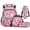 Pink Glitter Ice Cream Drip Axolotl, variant on Yspwyqan Blue Axolotl Boba 4Pcs Backpack Set with Lunch Box Pencil Case Water Bottle, Multi-Pocket Lightweight Kids Backpack Set for Elementary Middle School