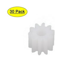 30PCS 10 Teeth 2.5mm Hole Diameter Plastic Gear Wheel for RC Toy Car