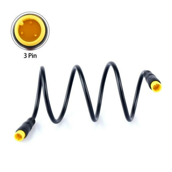 3 Pin Extension Cable Black Cable EBike Throttle Electric Bicycle Extension Fittings For BAFANG Parts Replacement Brand New