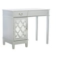 thumbnail image 5 of Linon Lattice Bedroom Vanity Set including Stool and Flip Top Mirror, Silver Finish, 5 of 29