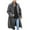 Dark Gray, variant on ZVNAΖH Men's Fluffy Faux Fur Coat Winter Warm Thick Overcoat Outwear Long Cardigan Plush Jacket