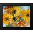 thumbnail image 2 of Loreth, Lanie 24x20 Black Modern Framed Museum Art Print Titled - Breezy Sunflowers, 2 of 5
