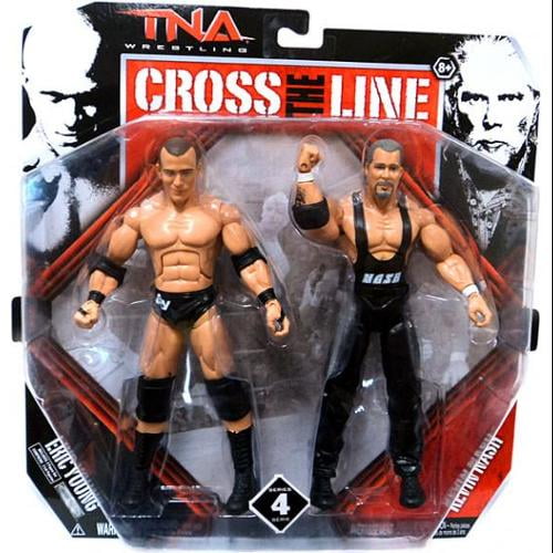 TNA Wrestling Cross the Line Series 4 Action Figure 2Pack Eric Young Kevin Nash