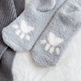 thumbnail image 5 of Ierhent Socks Cat Women's Cute Cat Paws Funny Novelty Crew Socks Grey,One Size, 5 of 5
