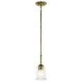 thumbnail image 2 of 43674NBRCLR Kichler Lighting Shailene - 1 Light Mini Pendant-11.25 Inches Tall and 4.5 Inches Wide-Natural Brass Finish, 2 of 8