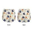 thumbnail image 5 of Lsque Flower Leaves Printed Women's Running Shorts with Liner Pockets,Elastic Quick Dry Workout Athletic Gym Yoga Shorts,Womens High Waist Shorts-Medium, 5 of 9