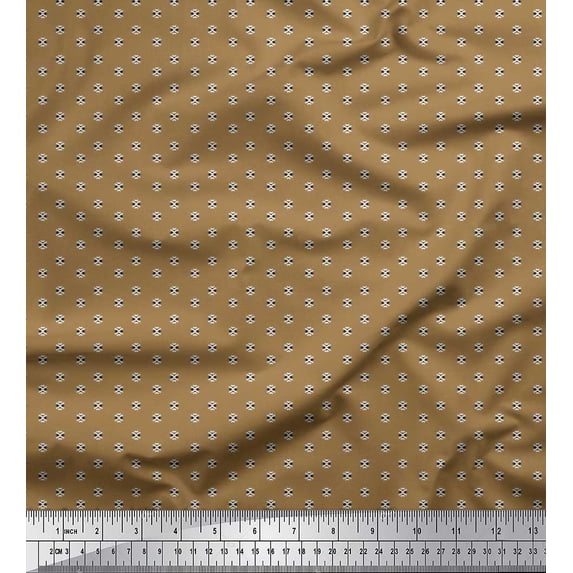 Soimoi Cotton Duck Fabric Arrow Small Motif Shirting Printed Craft Fabric by The Yard 42 Inch Wide
