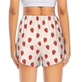 thumbnail image 2 of Lsque Hand Drawn Strawberry Printed Women's Running Shorts with Liner Pockets,Elastic Quick Dry Workout Athletic Gym Yoga Shorts,Womens High Waist Shorts-Medium, 2 of 9