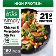 Healthy Choice Simply Steamers Chicken & Vegetable Stir Fry, High Protein Frozen Meal, 9.25 oz. Bowl