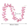 thumbnail image 2 of 6ft Artificial Cherry Blossom Vine Garland,135-Head Silk Flower Garland for Wedding Arch,Home Wall Hanging Decor, 2 of 8
