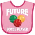 thumbnail image 3 of Inktastic Future Bocce Player Boys or Girls Baby Bib, 3 of 4