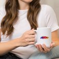 thumbnail image 2 of 15 fl oz Ceramic Mug, Phoenix, Arizona, Skyline Abstract, Contour, Dishwasher & Microwave Safe, 2 of 5