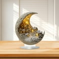 thumbnail image 2 of TIELUTT Acrylic Light Moon Snowhouse Desktop Decoration Decoration Decoration Decoration Jasmine Ornament Christmas Ornament Ornament Exchange Christmas Ornament Set Shatterproof Neutral Ornament Set, 2 of 8