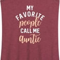 thumbnail image 3 of Instant Message - My Favorite People Call Me Auntie - Women's Racerback Tank Top, 3 of 6