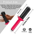 thumbnail image 2 of 2pcs Air Hair Styler Hair Fluffy Curling Roll Comb Air Volume Comb Hair Brush Hair Styler for Curly Hair Brush Curling Tool Hair Curling Roll Comb, 2 of 6