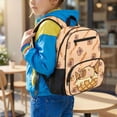 thumbnail image 2 of KUIFORTI Ice Cream Capybara Girls Backpack Kids School Bag Durable Polyester Adjustable Straps Multiple Organizer Pockets for Preschool Kindergarten Back to School Supplies, 2 of 7