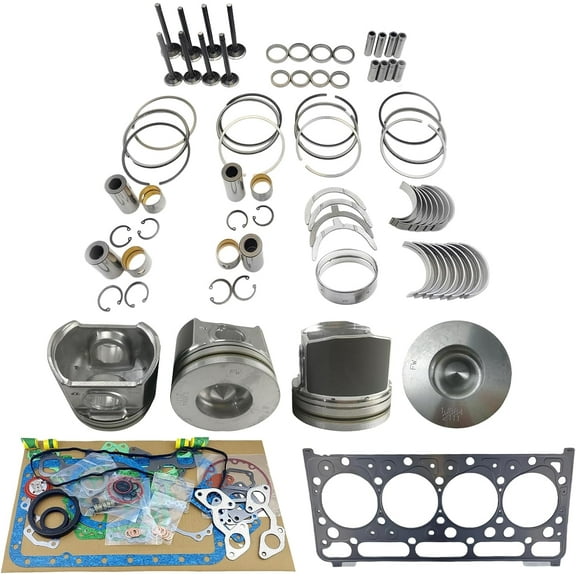 V2403 Engine Overhaul Rebuild Kit (No cylinder liner) Combustion Chamber 44mm Height 73.5mm For Kubota V2403 V2403DI V2403T V2403M V2403MDI V2403-M-DI-E3B Engine For Bobcat 1J884-21110