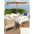 thumbnail image 5 of Outdoor Tablecloth with Umbrella Hole for Patio/Picnic/Party/Camping, Cute Lemon Floral Waterproof Table Cloth Rectangle Table Cover Washable, Farmhouse Summer Fruits (60"x 84"), 5 of 8