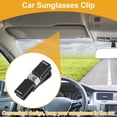 thumbnail image 2 of Unique Bargains Car Sunglasses Clip Universal Sun Visor Eyeglasses Holder Clip Plastic,Rhinestones Black 10x1.8cm 1 Pcs, 2 of 7