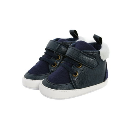 

COUTEXYI Baby Floor Socks Leather Boots Soft Sole Ankle-High Walking Shoes