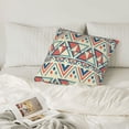 thumbnail image 6 of LNWH Decorative Pillow Covers, Southwest Ethnic Tribe Style Square Sofa Decorative Knit Pillow Case, 16"x16", 6 of 8