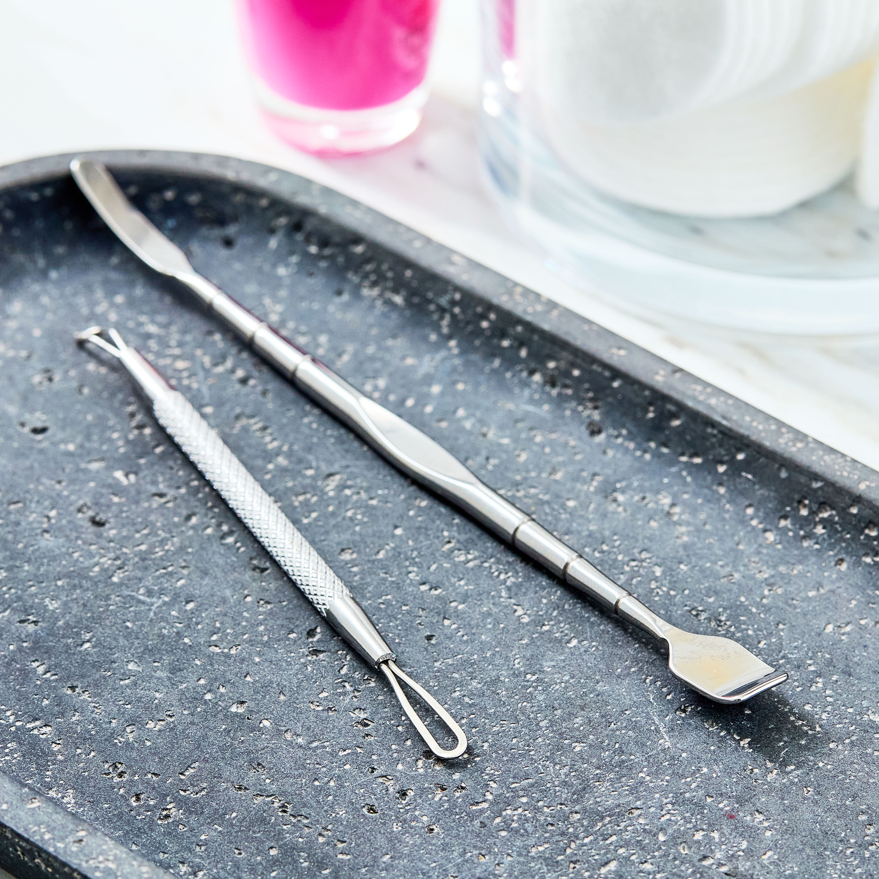 Equate Stainless Steel Blackhead And Whitehead Skincare Tool Duo, 2 Pieces