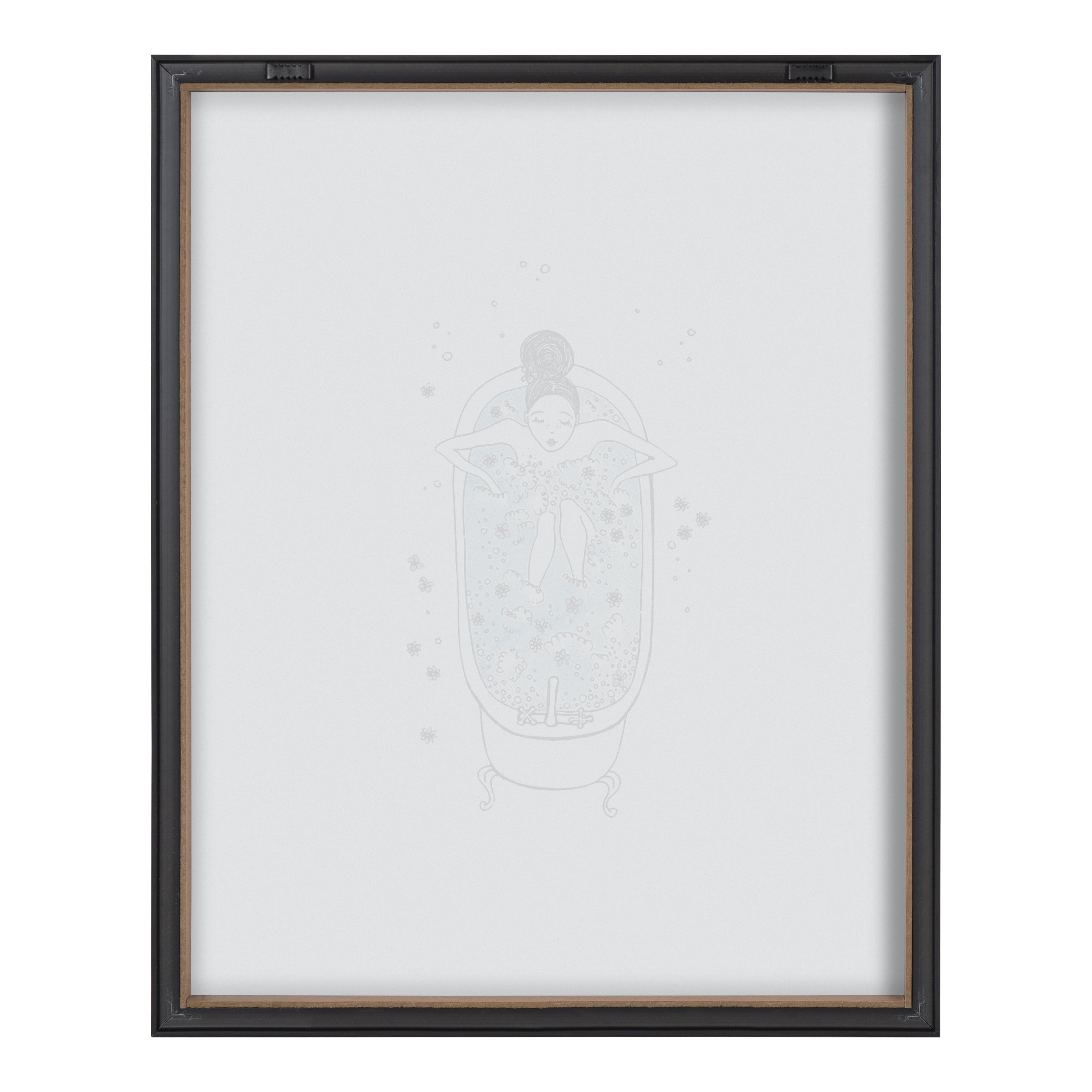 Blake Girl in a Bath 16 in x 20 in Framed Painting Art Prints, by Kate and Laurel