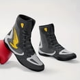 thumbnail image 3 of [Sneakers] Lightweight Boxing And Wrestling Shoes for Men Featuring Breathable Fabric And a Synthetic Upper, Designed in a White And Black Contrast. They Have a Durable Rubber Sole Suitable, 3 of 9