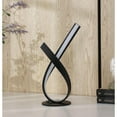 thumbnail image 3 of Ore International 17" In Abstract Upright Ribbon Bow Led Black Metal Table Lamp, 3 of 4