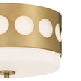 thumbnail image 5 of Kirby 2 - Light Vibrant Gold Gold Contemporary Incandescent Steel Flush Mount Light, 5 of 5