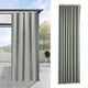 thumbnail image 3 of 2 cortinas para exteriores, impermeables y resistentes al moho. Gris, 3 of 9