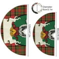thumbnail image 3 of FMSHPON Merry Christmas Tartan Buffalo Sheep Xmas Christmas Tree Skirt Stand Mat for Holiday Party Decoration Indoor Outdoor 48 inches, 3 of 6