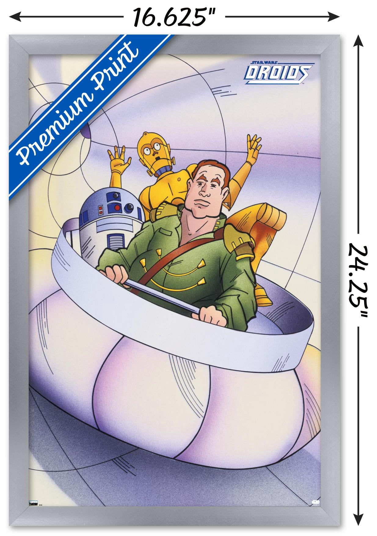 Star Wars: Droids - Tube Wall Poster, 14.725" x 22.375", Framed