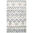 thumbnail image 4 of Safavieh Casablanca Shag 5' X 8' Hand Tufted Rug in Ivory and Blue, 4 of 8