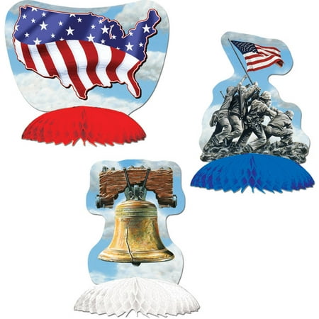 Beistle - 50979 - Patriotic Playmates- Pack of 12