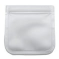 thumbnail image 3 of opvise Reusable Transparent Fresh-keeping Bag Double Zipper Sealed Bag Leakproof Sandwich Bag Washable Food Storage Container transparent, 3 of 8