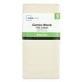 thumbnail image 3 of Mainstays 300 Thread Count Easy Care Beige Cotton Blend Percale Flat Bed Sheet, Queen, 3 of 8