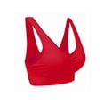 thumbnail image 2 of DYMADE Womens Plus Size Solid Color Plus Size Large Sports Bra Cup Tops, 2 of 2