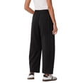 thumbnail image 4 of PINKSIR Women's Barrel Sweatpants High Waisted Wide Leg Lounge Pants with Drawstring and Pockets Baggy Casual Sweat Pants, 4 of 9