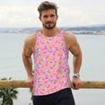 thumbnail image 6 of Fuzoiu Donut Print Men's Workout Tank Tops,Sleeveless Gym Shirt Quick Dry,Fitness Bodybuilding T-Shirt,Muscle Athletic Workout Tee-4X-Large, 6 of 7