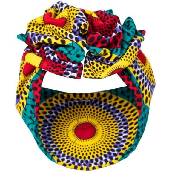 XIAOHUAGUA Women African Print Traditional Headwraps Scarf Bohemian Hair Bands