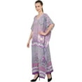 thumbnail image 4 of Miss Lavish London Women Kaftans Dresses, Purple S, 4 of 7