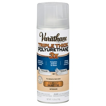 6-Pack of 11 oz Rust-Oleum 318289 Varathane Triple Thick Polyurethane Spray, Matte