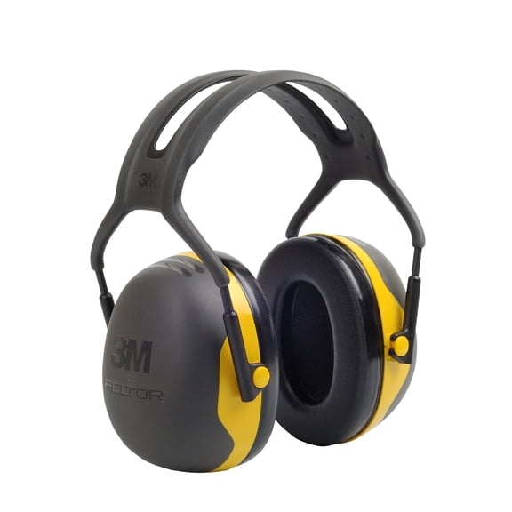 Peltor X Series Ear Muffs, 24 Db Nrr, Black/Yellow, Over The Head