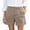 Khaki, variant on larppty Women Linen Shorts Summer Casual Chino Shorts High Waisted Bermuda Short Dressy Wide Leg Short with Pockets(Khaki, XXL)